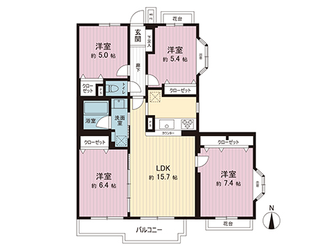 中古マンション 大和市下鶴間 東急田園都市線中央林間駅 3,590万円