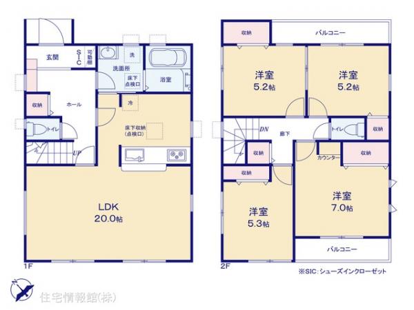 新築戸建 埼玉県さいたま市西区大字土屋170-22 JR川越線指扇駅 3,780万円