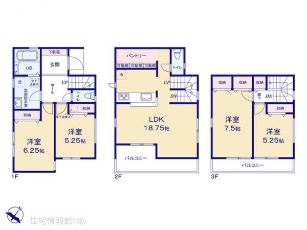新築戸建 千葉県市川市南行徳１丁目8-6 東西線南行徳駅 7,400万円