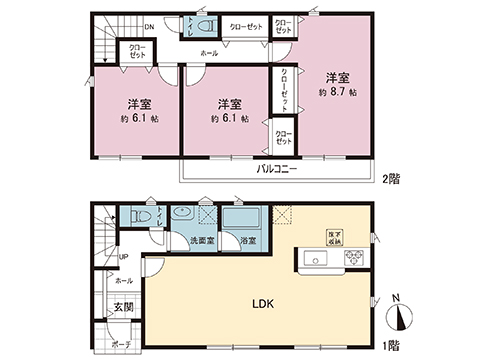 新築戸建 南足柄市関本 伊豆箱根鉄道大雄山線富士フイルム前駅 2,580万円