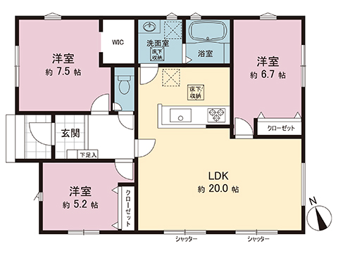 新築戸建 南足柄市中沼 伊豆箱根鉄道大雄山線和田河原駅 2,680万円