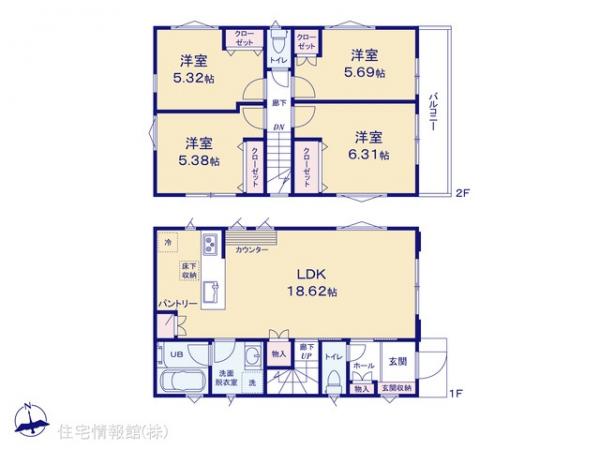 新築戸建 神奈川県横浜市鶴見区馬場５丁目6 JR京浜東北線鶴見駅 4,980万円