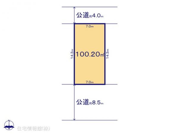 土地 埼玉県越谷市大字袋山458-15 東武伊勢崎線大袋駅 2,200万円