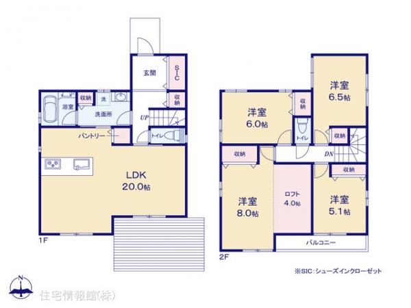 新築戸建 千葉県流山市こうのす台1079-8 東武野田線江戸川台駅 4,560万円