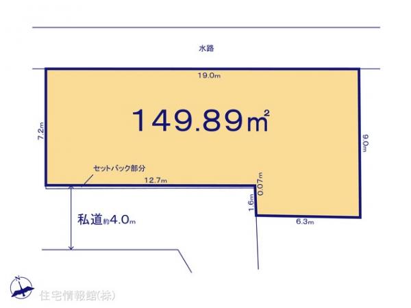 土地 千葉県松戸市栄町４丁目215-19 千代田常磐線北松戸駅 3,450万円