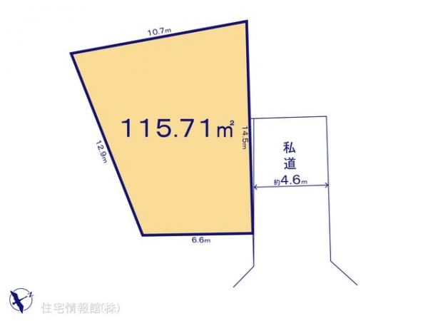 土地 千葉県鎌ケ谷市東鎌ケ谷３丁目12-60 京成松戸線二和向台駅 1,120万円