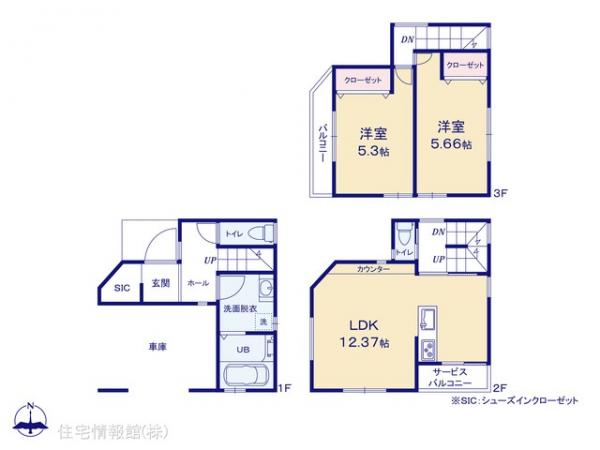 新築戸建 埼玉県越谷市大字恩間48-3 東武伊勢崎線大袋駅 2,780万円