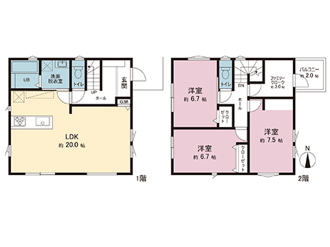 新築戸建 川崎市宮前区東有馬５丁目 横浜市営地下鉄グリーンライン北山田駅 6,480万円