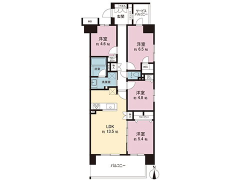中古マンション 流山市向小金１丁目 千代田常磐線南柏駅 5,299万円
