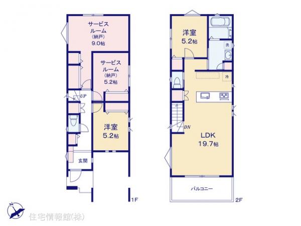 新築戸建 神奈川県横浜市港北区高田東１丁目4-4 横浜市営地下鉄グリーンライン高田駅 6,880万円