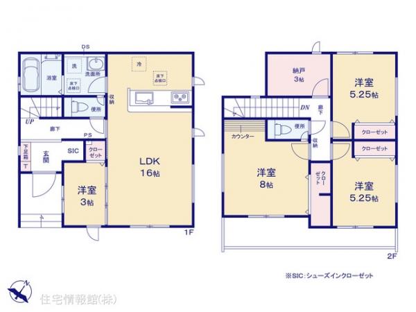 新築戸建 埼玉県狭山市大字水野467-95 西武新宿線入曽駅 3,580万円