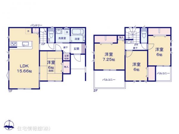 新築戸建 千葉県市川市大野町１丁目391-6 JR武蔵野線市川大野駅 4,190万円