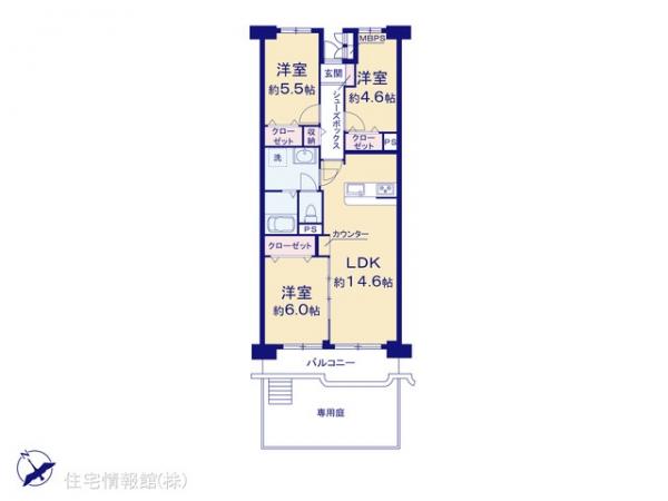 中古マンション 埼玉県越谷市赤山町４丁目9-1 東武伊勢崎線新越谷駅 2,198万円