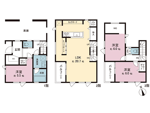 新築戸建 横浜市金沢区六浦南５丁目 京急逗子線六浦駅 4,580万円