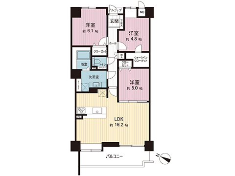 中古マンション 茅ヶ崎市今宿 JR東海道本線(東京〜熱海)平塚駅 2,490万円
