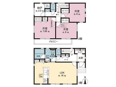 新築戸建 横浜市金沢区大道２丁目 京急逗子線六浦駅 4,480万円