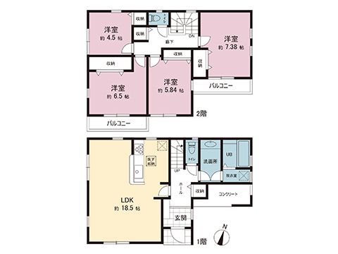 新築戸建 横浜市金沢区長浜２丁目 京急本線能見台駅 5,280万円
