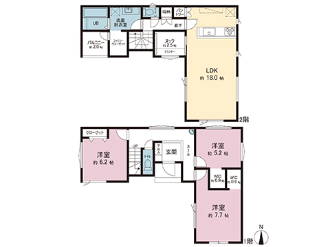 新築戸建 川崎市多摩区南生田６丁目 小田急線生田駅 5,980万円
