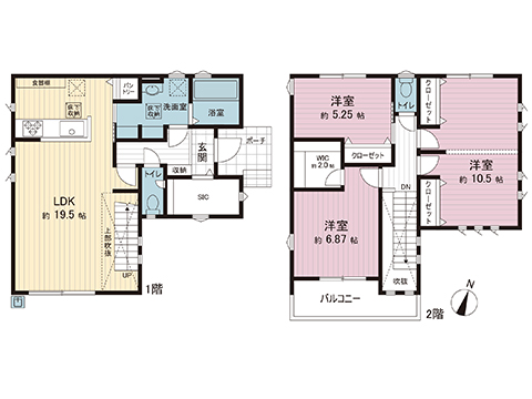 新築戸建 川越市大字安比奈新田 JR川越線笠幡駅 3,990万円