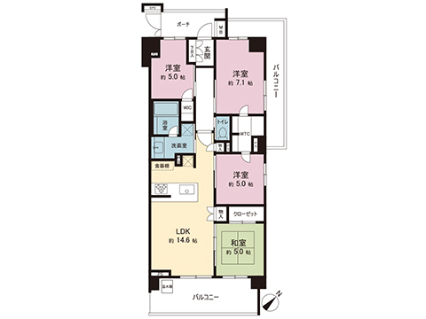 中古マンション 流山市おおたかの森北３丁目 東武野田線流山おおたかの森駅 5,199万円