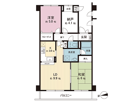 中古マンション 横須賀市衣笠栄町４丁目 JR横須賀線衣笠駅 1,980万円