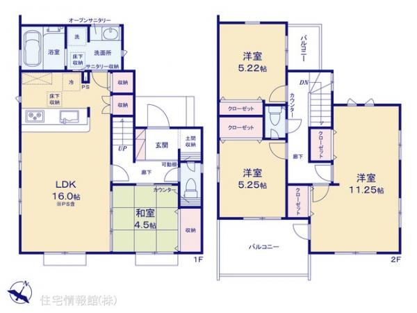 新築戸建 埼玉県狭山市富士見２丁目 西武新宿線狭山市駅 3,398万円