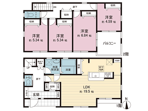 新築戸建 横浜市金沢区高舟台２丁目 京急本線金沢八景駅 5,580万円