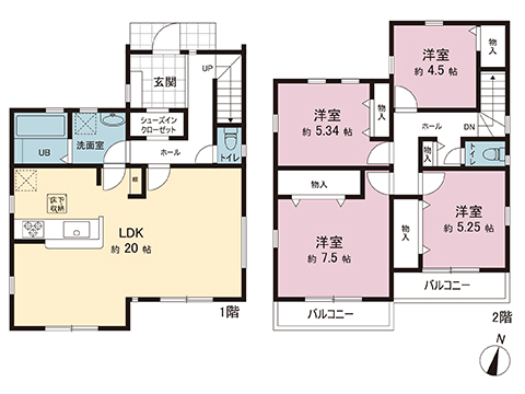 新築戸建 横浜市金沢区六浦東３丁目 京急逗子線六浦駅 5,680万円