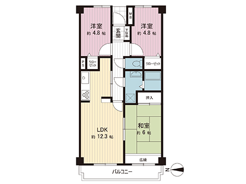 中古マンション 久喜市古久喜 JR湘南新宿ライン (宇都宮逗子）久喜駅 1,158万円