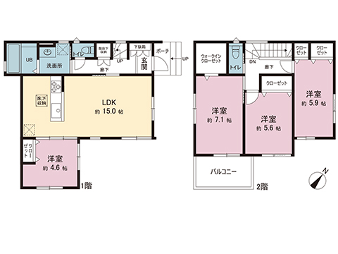 中古戸建 越谷市相模町７丁目 東武伊勢崎線越谷駅 3,380万円