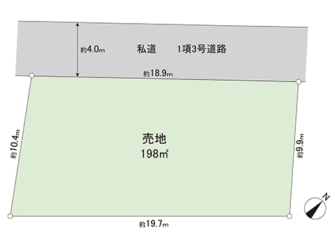 土地 宇都宮市東峰町 宇都宮芳賀ライト線陽東３丁目駅 1,380万円