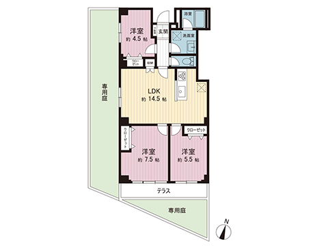 中古マンション 川崎市多摩区堰１丁目 JR南武線久地駅 2,698万円
