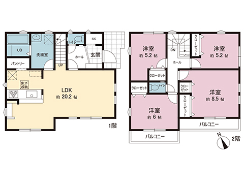 新築戸建 横浜市金沢区高舟台２丁目 京急本線金沢文庫駅 5,499万円