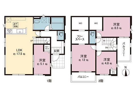 新築戸建 宇都宮市駒生町 JR日光線鶴田駅 2,998万円