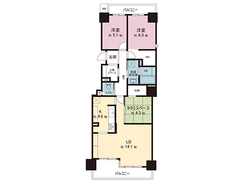 中古マンション 宇都宮市戸祭３丁目 東武宇都宮線東武宇都宮駅 2,430万円