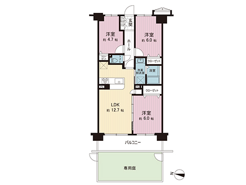 中古マンション 横浜市瀬谷区阿久和南２丁目 相鉄いずみ野線弥生台駅 2,590万円