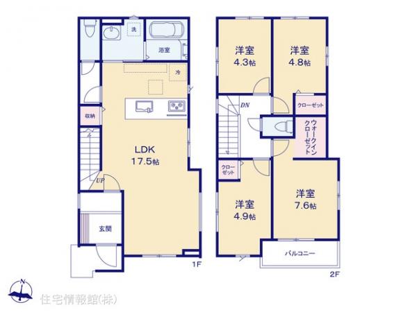 新築戸建 東京都三鷹市牟礼５丁目1772-15 京王井の頭線三鷹台駅 7,998万円
