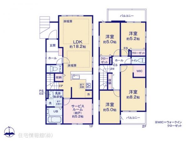 新築戸建 神奈川県大和市福田５丁目24-1 小田急江ノ島線桜ヶ丘駅 4,849万円