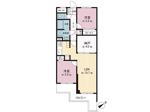 中古マンション 町田市能ヶ谷２丁目 小田急線鶴川駅 2,198万円