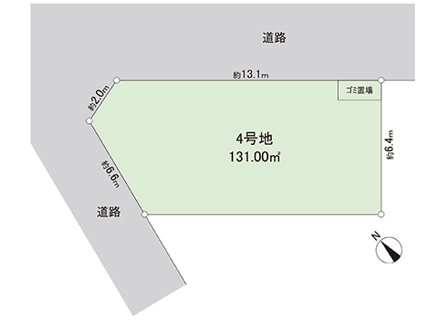 土地 久喜市吉羽３丁目 JR東北本線 (宇都宮線）久喜駅 2,280万円