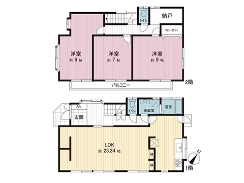 中古戸建 八王子市みつい台２丁目 JR横浜線八王子駅 2,599万円