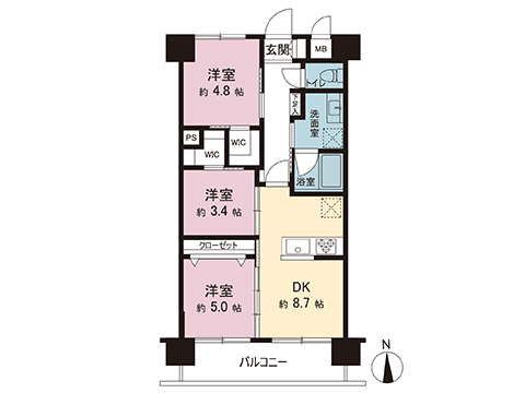 中古マンション 調布市布田３丁目 京王線布田駅 5,980万円