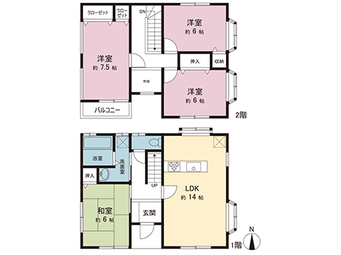中古戸建 宇都宮市松風台 JR東北本線 (宇都宮線）氏家駅 1,329万円