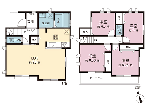 新築戸建 横浜市栄区元大橋１丁目 JR根岸線港南台駅 5,990万円