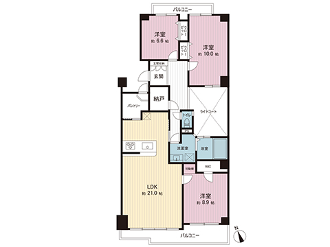 中古マンション 川崎市高津区久末 横浜市営地下鉄グリーンライン高田駅 3,680万円