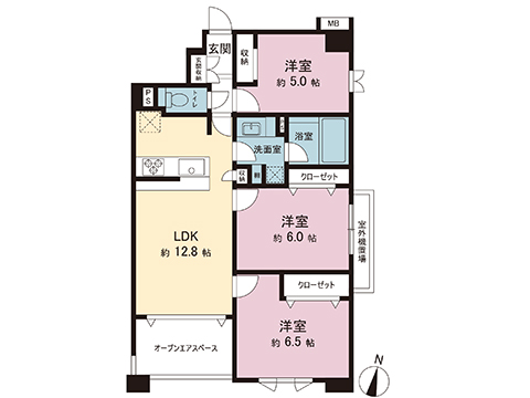 中古マンション 川崎市高津区子母口 JR南武線武蔵新城駅 4,480万円