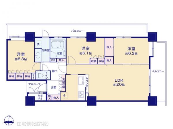 中古マンション 埼玉県川口市元郷２丁目 埼玉高速鉄道川口元郷駅 6,280万円