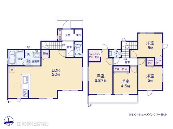 新築戸建 神奈川県相模原市南区磯部237 JR相模線下溝駅 3,080万円
