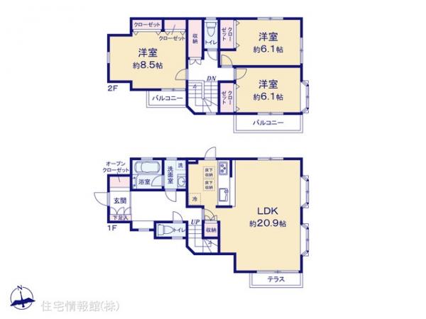 中古戸建 神奈川県川崎市多摩区栗谷２丁目9-43 小田急線生田駅 4,390万円