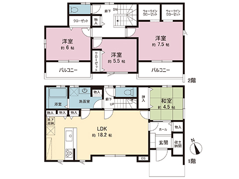 新築戸建 宇都宮市江曽島１丁目 東武宇都宮線江曽島駅 3,580万円